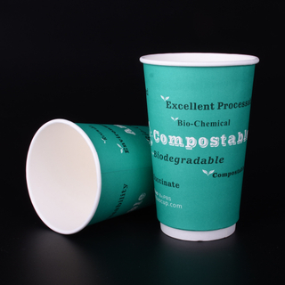 Customized Print Logo Compostable Food Grade Biodegradable Coffee Cup