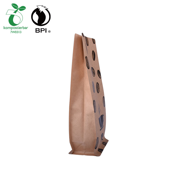 Flat Bottom Compostable Resealable Coffee Bag