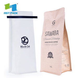 32oz Biodegradable Coffee Packaging Bag with One Way Valve
