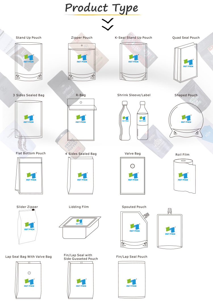 Эко крафт-бумага молния плоское дно капельного мешка для кофе кукурузный крахмал биоразлагаемый мешок PLA