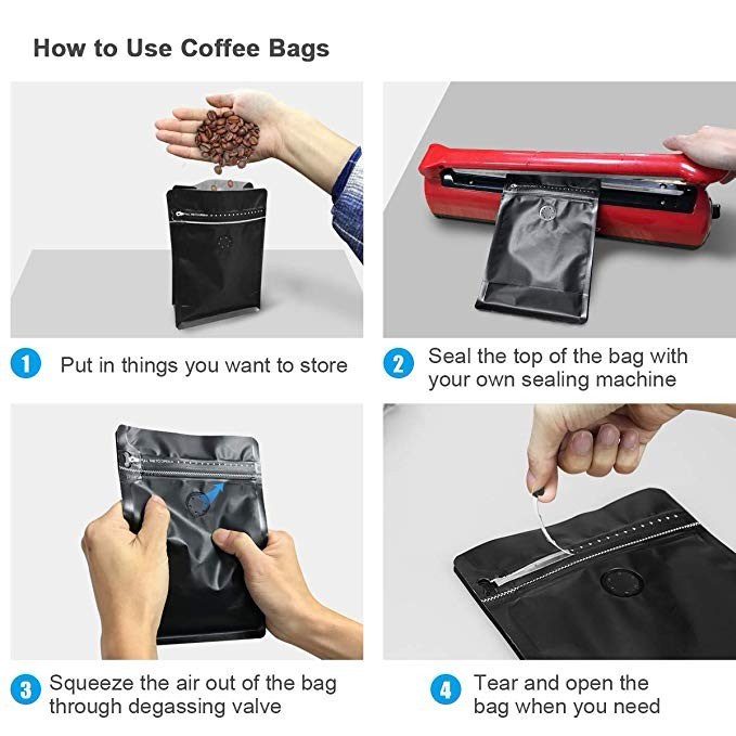 Пользовательский печатный компостируемый пакет для пищевых продуктов на молнии с плоским дном